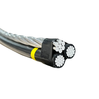 Низкое напряжение 0,6/1kv XLPE/PVC Изолированный воздушный пучок Спецификация Многоядерный проволочный воздушный кабель ABC