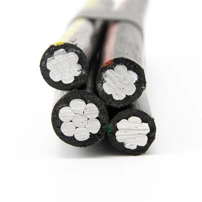 0.6/1kv Вверхний алюминиевый проводник XLPE Изолированные электрические кабели Quadruplex Duplex Triplex Service Drop Электрический провод ABC кабель