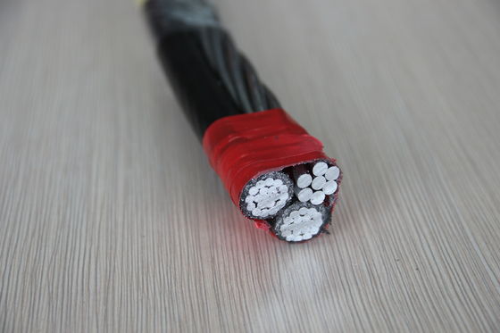 Кабель 2*6AWG 1*6AWG проводника воздушной пачки ABC проводника ASTM AAC алюминиевый
