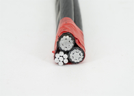 Падение обслуживания алюминиевого дуплекса стандарта кабеля ASTM пачки ABC воздушного Triplex квадруплексное