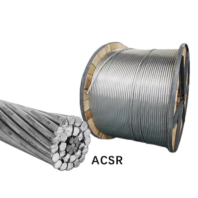 IEC 61089 Неизолированный многопроволочный проводник ACSR Алюминиевый стальной армированный кабель с оцинкованным стальным сердечником для линий электропередачи